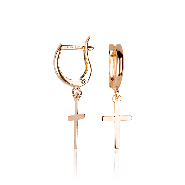 серьги крестики серьги крестики