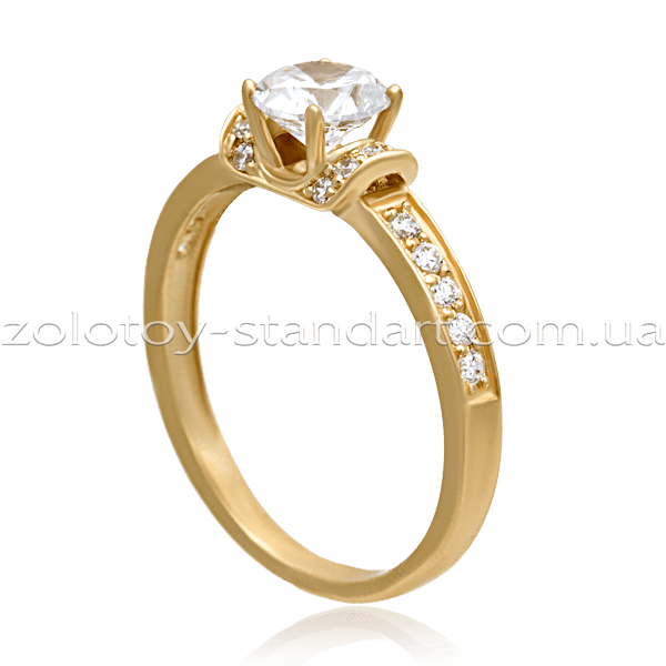 Золотое кольцо с цирконием 1196241 купить Золотое кольцо с цирконием 1196241 купить