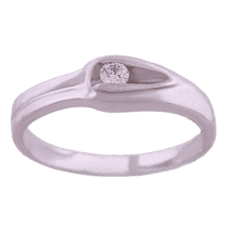 обзорное фото Золотое кольцо с бриллиантом 10261/1  Золотые кольца для помолвки с бриллиантом