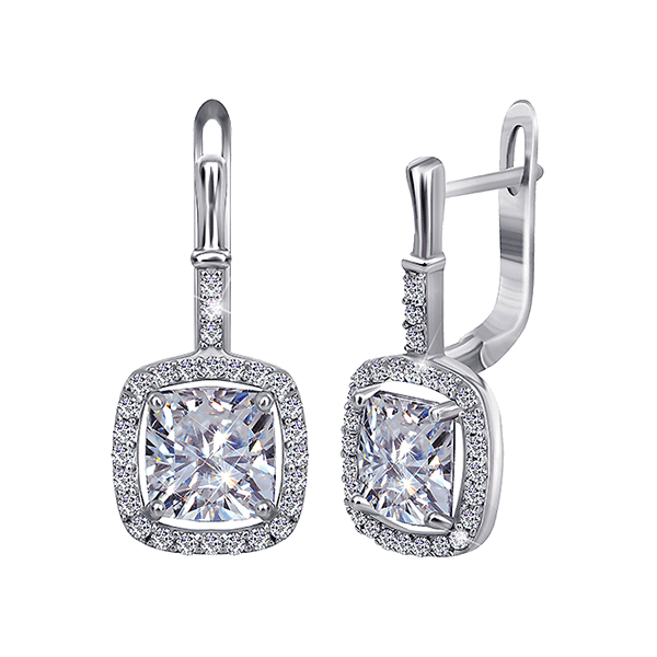 Серебряные серьги СК2Ф/393 детальное изображение ювелирного изделия Серебряные серьги с камнями Серебряные серьги СК2Ф/393 детальное изображение ювелирного изделия Серебряные серьги с камнями