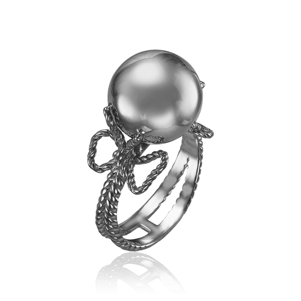 Серебряное кольцо с шариком Бантики 034298 детальное изображение ювелирного изделия Серебряные кольца Серебряное кольцо с шариком Бантики 034298 детальное изображение ювелирного изделия Серебряные кольца