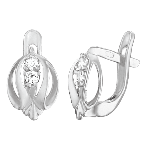 Серебряные серьги С2Ф/054 детальное изображение ювелирного изделия Серебряные серьги с камнями Серебряные серьги С2Ф/054 детальное изображение ювелирного изделия Серебряные серьги с камнями