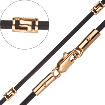 обзорное фото Шнурок каучук с золотыми вставками 028989 Шнурки с золотом обзорное фото Шнурок каучук с золотыми вставками 028989  Шнурки с золотом