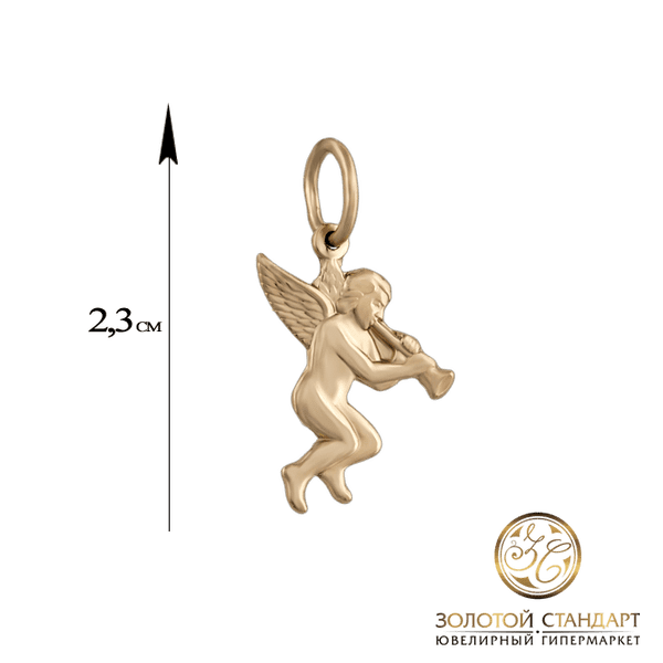 Подвеска Ангел из красного золота Подвеска Ангел из красного золота