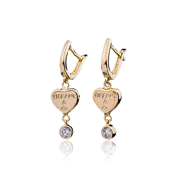 Золотые серьги Tiffany Золотые серьги Tiffany