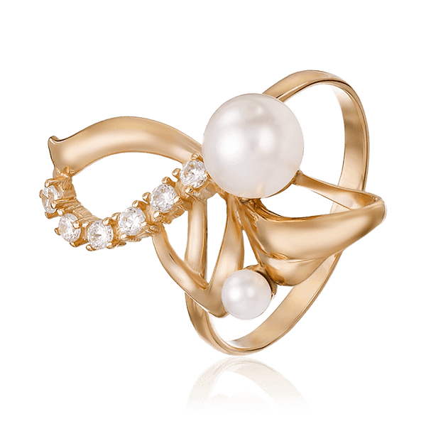 Кольцо с жемчугом 380081 детальное изображение ювелирного изделия Золотые кольца с жемчугом Кольцо с жемчугом 380081 детальное изображение ювелирного изделия Золотые кольца с жемчугом