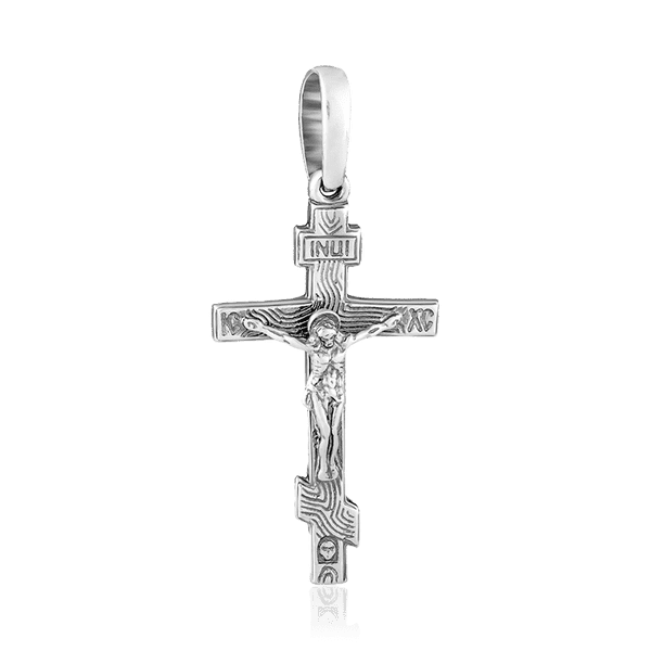 Нательный крестик из серебра 925 пробы 036996 детальное изображение ювелирного изделия Серебряные подвески крестики Нательный крестик из серебра 925 пробы 036996 детальное изображение ювелирного изделия Серебряные подвески крестики