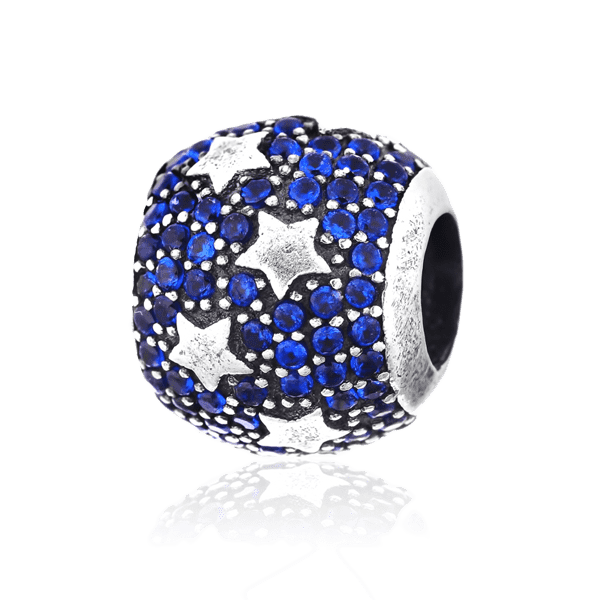 Серебряный подвес-шарм Бусинка - звезды с фианитом 025001 детальное изображение ювелирного изделия Серебряные подвесы-шармы (бусины) Серебряный подвес-шарм Бусинка - звезды с фианитом 025001 детальное изображение ювелирного изделия Серебряные подвесы-шармы (бусины)