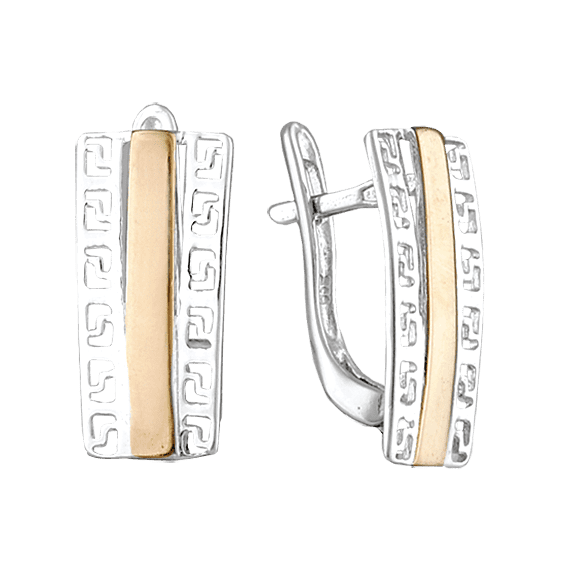 Серебряные серьги С2А/138 детальное изображение ювелирного изделия Серьги с позолотой Серебряные серьги С2А/138 детальное изображение ювелирного изделия Серьги с позолотой