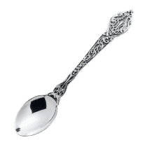 обзорное фото Серебряная чайная ложка Тризуб 030159  Серебряная чайная ложка