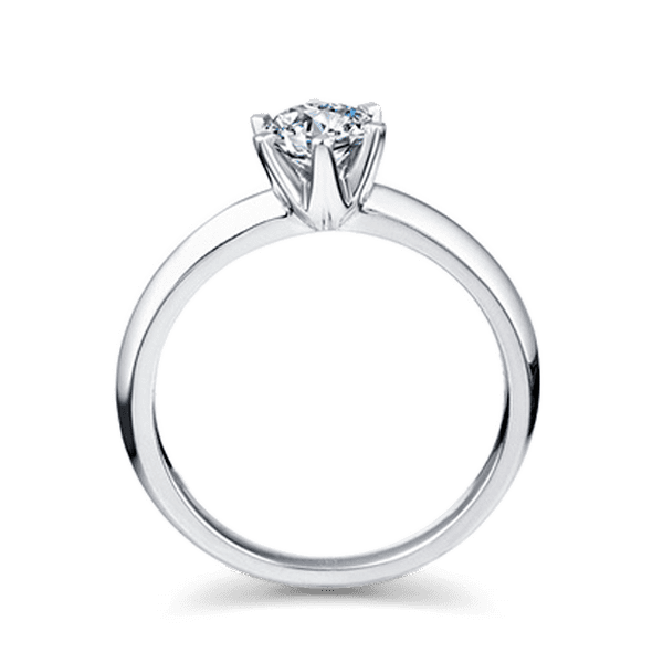 Каблучка для заручин з білого золота з діамантом 024494 детальне зображення ювелірного виробу Каблучка для заручин з білого золота з діамантом 024494 детальне зображення ювелірного виробу