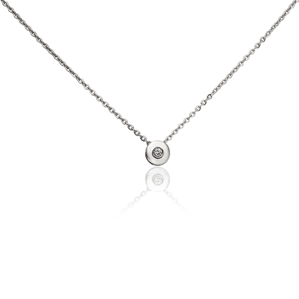 цепочка из белого золота с бриллиантом цепочка из белого золота с бриллиантом