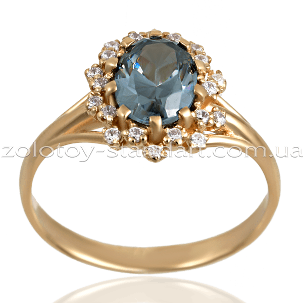Золотое кольцо с камнями 1402 детальное изображение ювелирного изделия Золотые кольца с фианитом Золотое кольцо с камнями 1402 детальное изображение ювелирного изделия Золотые кольца с фианитом