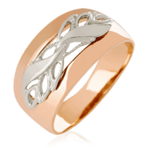 обзорное фото Обручальное кольцо без вставок 023762  Золотые обручальные кольца