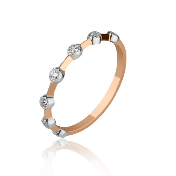 Золотое кольцо с фианитами 028437 детальное изображение ювелирного изделия Золотые кольца с фианитом Золотое кольцо с фианитами 028437 детальное изображение ювелирного изделия Золотые кольца с фианитом