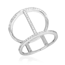 обзорное фото Серебряное кольцо с фианитами 024681 Серебряные кольца с фианитом обзорное фото Серебряное кольцо с фианитами 024681  Серебряные кольца с фианитом