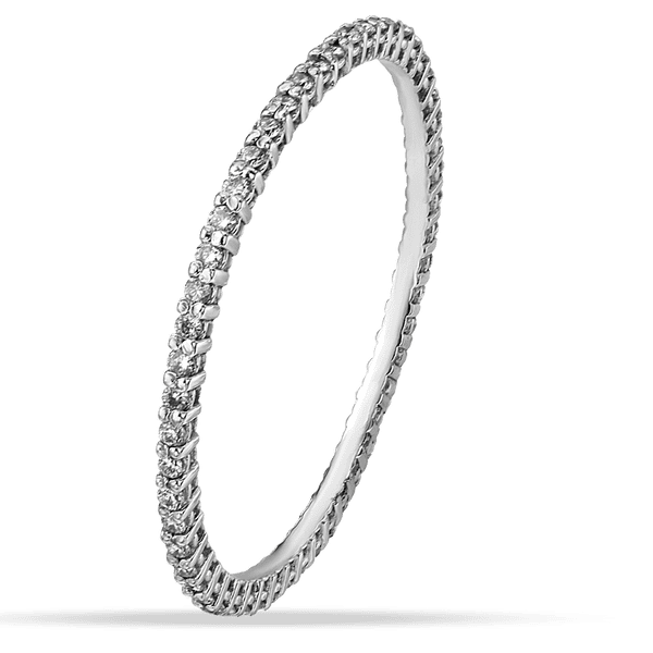 Золотое кольцо с дорожкой бриллиантов 035168 детальное изображение ювелирного изделия Золотые обручальные кольца Золотое кольцо с дорожкой бриллиантов 035168 детальное изображение ювелирного изделия Золотые обручальные кольца