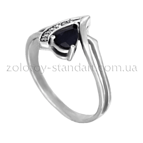 Золотое кольцо с сапфиром и бриллиантами купить Золотое кольцо с сапфиром и бриллиантами купить