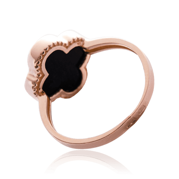 кольцо в стиле ванклиф с клевером кольцо в стиле ванклиф с клевером