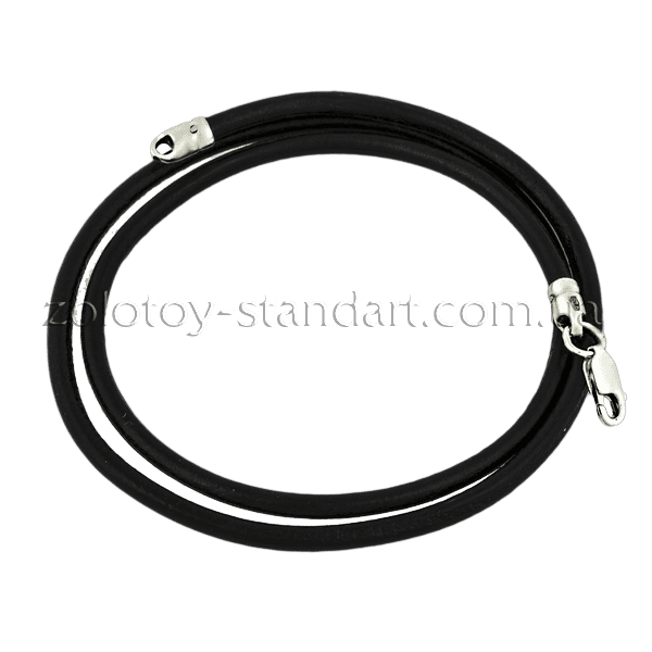 Шнурок кожа 6010/3,0 детальное изображение ювелирного изделия Шнурки с серебром