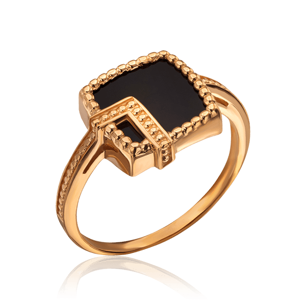 Каблучка из золота 585 пробы Магический квадрат с агатом 034184 детальное изображение ювелирного изделия Золотые кольца Каблучка из золота 585 пробы Магический квадрат с агатом 034184 детальное изображение ювелирного изделия Золотые кольца