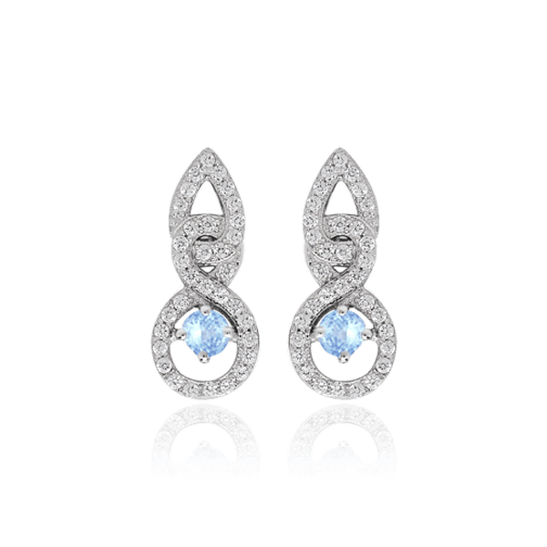 Золотые серьги с бриллиантами и топазом 029770 детальное изображение ювелирного изделия Золотые серьги Золотые серьги с бриллиантами и топазом 029770 детальное изображение ювелирного изделия Золотые серьги