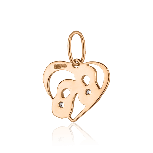 Золотой кулон в виде тапочек Золотой кулон в виде тапочек