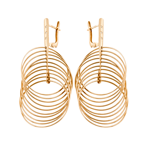 Золотые серьги 480010 детальное изображение ювелирного изделия Золотые серьги с фианитом Золотые серьги 480010 детальное изображение ювелирного изделия Золотые серьги с фианитом