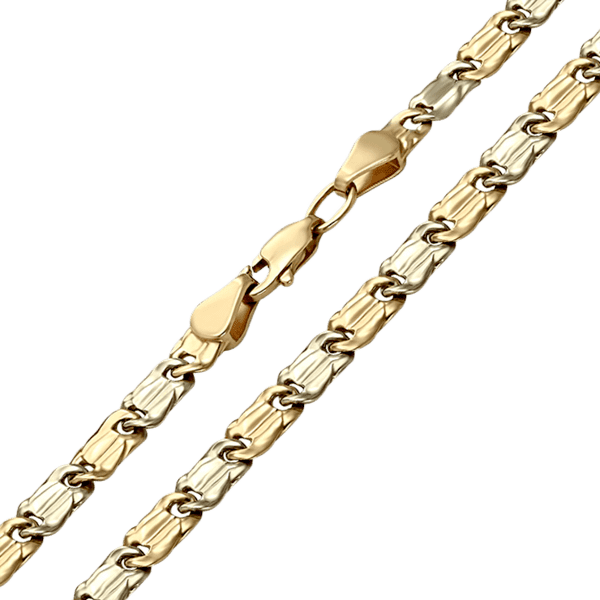 Золотая литая цепочка в лимонном золоте 038287 детальное изображение ювелирного изделия Полновесные золотые цепочки