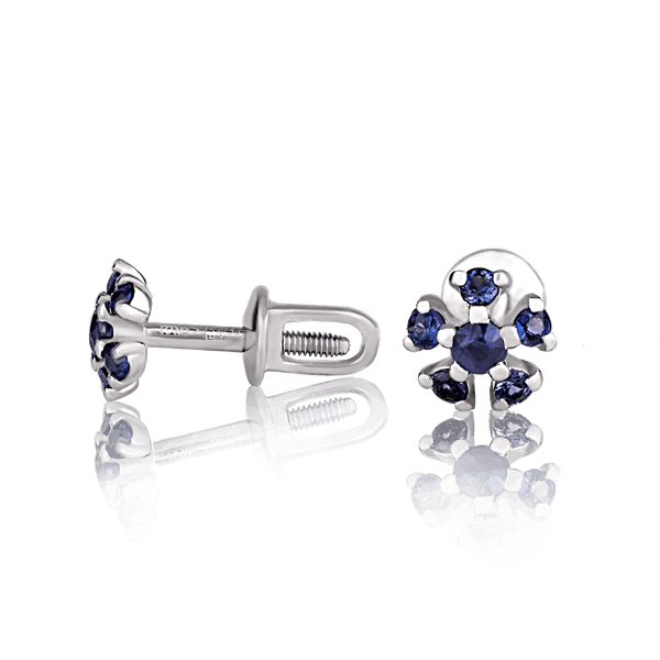 Золотые серьги из белого золота с сапфирами 025378 детальное изображение ювелирного изделия Золотые серьги с сапфиром Золотые серьги из белого золота с сапфирами 025378 детальное изображение ювелирного изделия Золотые серьги с сапфиром
