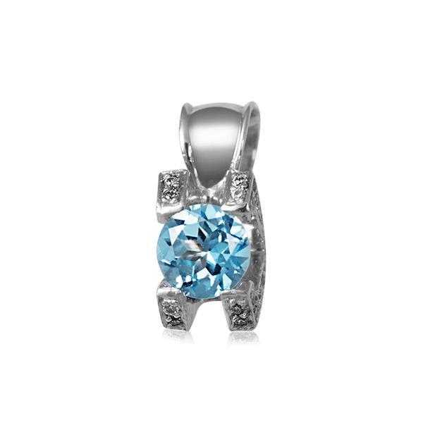 Кулон с бриллиантом и топазом 129 999 Т.1 Кулон с бриллиантом и топазом 129 999 Т.1