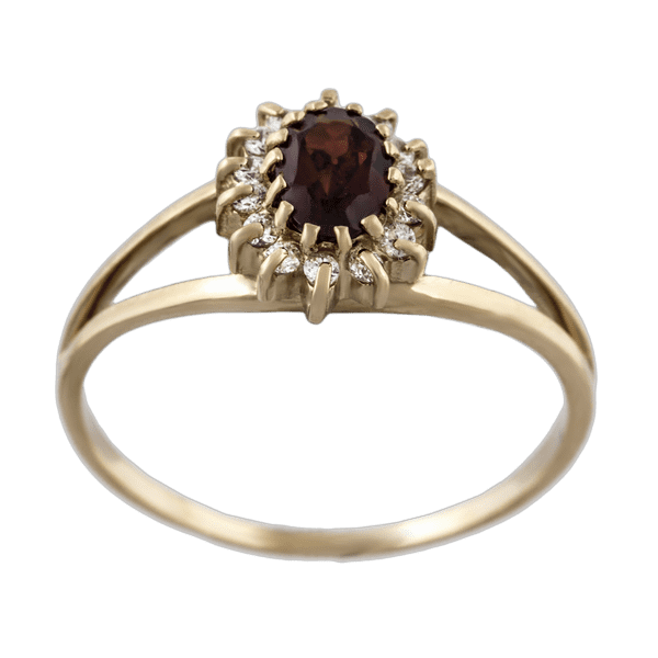 Золотое кольцо с гранатом 376615 детальное изображение ювелирного изделия Золотые кольца с гранатом Золотое кольцо с гранатом 376615 детальное изображение ювелирного изделия Золотые кольца с гранатом