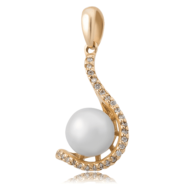 Золотой подвес с жемчугом 4124927 детальное изображение ювелирного изделия Золотые кулоны с жемчугом Золотой подвес с жемчугом 4124927 детальное изображение ювелирного изделия Золотые кулоны с жемчугом