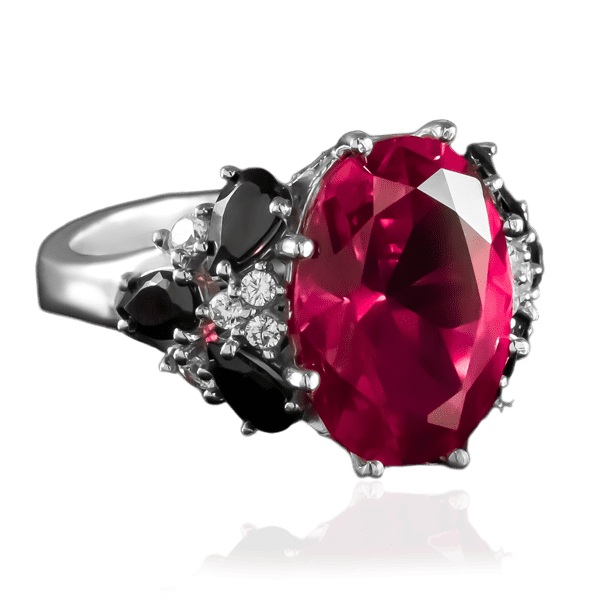 Серебряное кольцо с нано рубином 023212 детальное изображение ювелирного изделия Серебряные кольца со вставками Серебряное кольцо с нано рубином 023212 детальное изображение ювелирного изделия Серебряные кольца со вставками