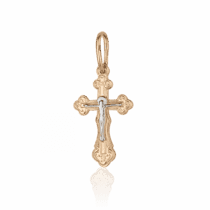обзорное фото Детский золотой крестик с Иисусом 1,4,0602  Детский золотой крестик