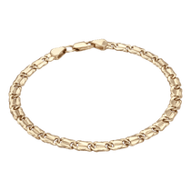 обзорное фото Браслет в желтом золоте без вставок 039139 Золотые браслеты без камней обзорное фото Браслет в желтом золоте без вставок 039139  Золотые браслеты без камней