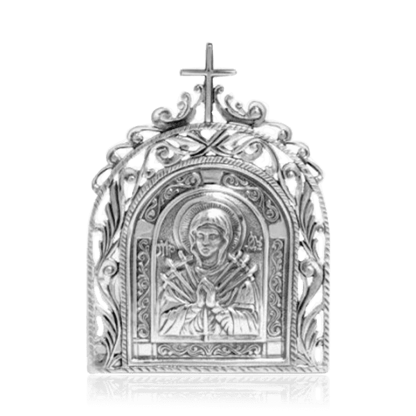 Икона Семистрельная серебро 035947 детальное изображение ювелирного изделия Иконы серебро Икона Семистрельная серебро 035947 детальное изображение ювелирного изделия Иконы серебро