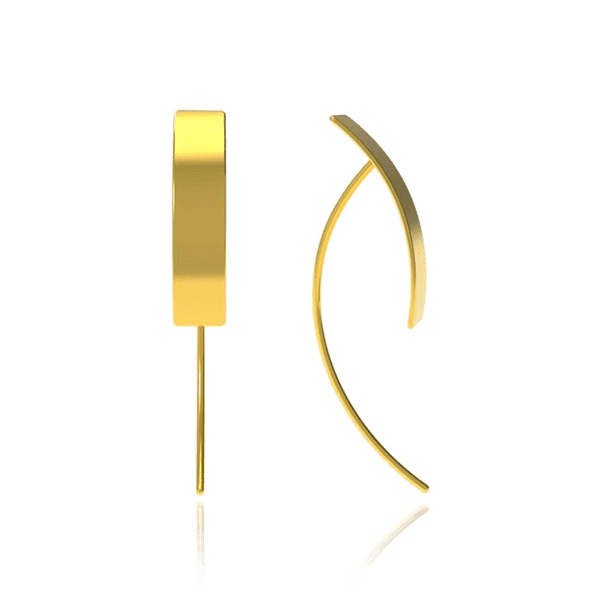 Золотые серьги Дели прямоугольная Пластина 034519 детальное изображение ювелирного изделия Золотые серьги Золотые серьги Дели прямоугольная Пластина 034519 детальное изображение ювелирного изделия Золотые серьги