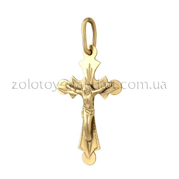 Золотой крестик 2104455 детальное изображение ювелирного изделия Золотые крестики Золотой крестик 2104455 детальное изображение ювелирного изделия Золотые крестики