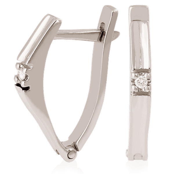 Золотые серьги с бриллиантом 023598 детальное изображение ювелирного изделия Золотые серьги с бриллиантами Золотые серьги с бриллиантом 023598 детальное изображение ювелирного изделия Золотые серьги с бриллиантами