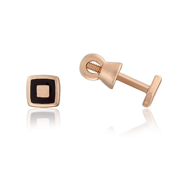 Золотые серьги гвоздики с эмалью 028432 детальное изображение ювелирного изделия Золотые серьги с эмалью Золотые серьги гвоздики с эмалью 028432 детальное изображение ювелирного изделия Золотые серьги с эмалью