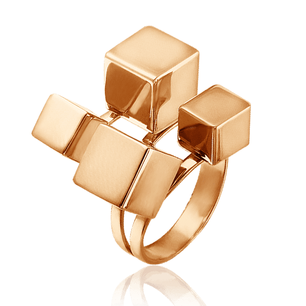 Золотое кольцо Кубики 030119 детальное изображение ювелирного изделия Золотые кольца без вставок Золотое кольцо Кубики 030119 детальное изображение ювелирного изделия Золотые кольца без вставок