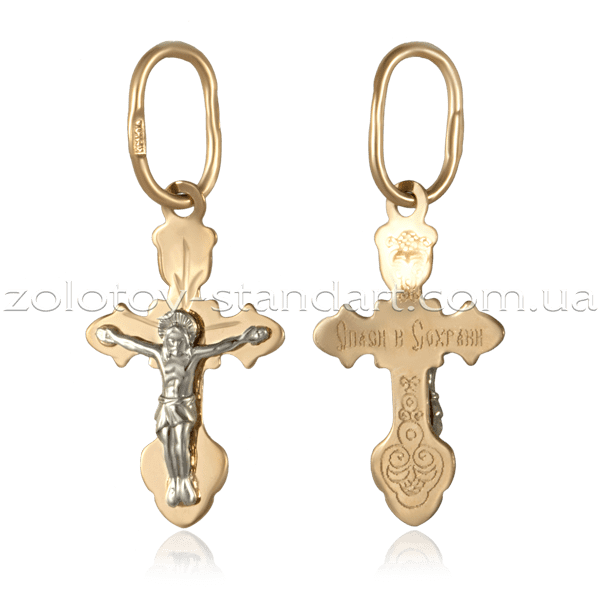 Золотой крестик 517100 детальное изображение ювелирного изделия Золотые крестики Золотой крестик 517100 детальное изображение ювелирного изделия Золотые крестики
