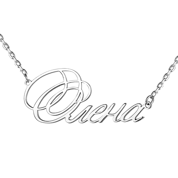 Серебряное именное колье с именем Олена 037653 детальное изображение ювелирного изделия Серебряные колье Серебряное именное колье с именем Олена 037653 детальное изображение ювелирного изделия Серебряные колье