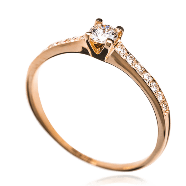 Кольцо с бриллиантами 023304 детальное изображение ювелирного изделия Золотые кольца для помолвки с бриллиантом Кольцо с бриллиантами 023304 детальное изображение ювелирного изделия Золотые кольца для помолвки с бриллиантом