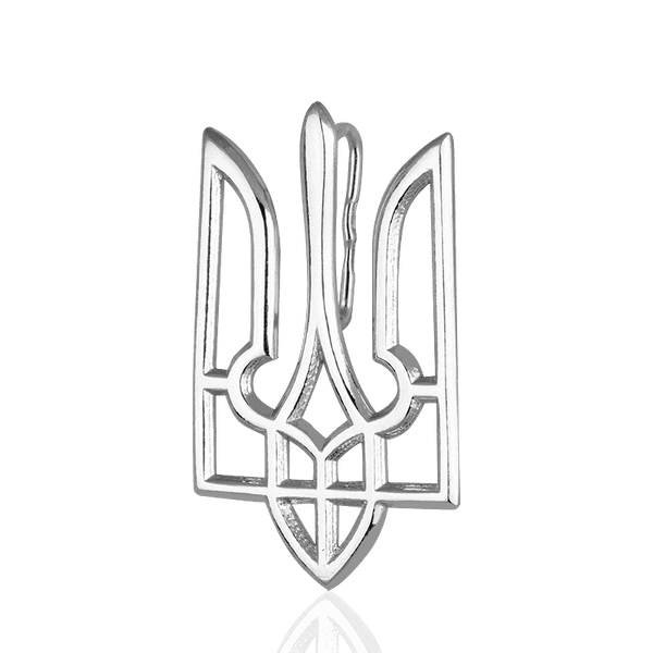 Серебряный подвес Тризуб 037420 детальное изображение ювелирного изделия Серебряные подвески Серебряный подвес Тризуб 037420 детальное изображение ювелирного изделия Серебряные подвески