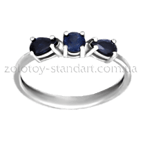 обзорное фото Золотое кольцо с сапфирами 11732/1 Золотые кольца с сапфиром обзорное фото Золотое кольцо с сапфирами 11732/1  Золотые кольца с сапфиром