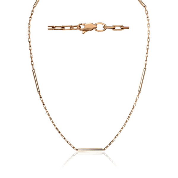 Стильное колье на шею золотое Минимализм 034285 детальное изображение ювелирного изделия Золотые цепочки Стильное колье на шею золотое Минимализм 034285 детальное изображение ювелирного изделия Золотые цепочки