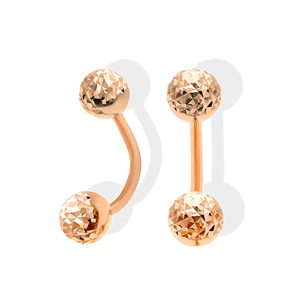 серьги шарики c алмазной гранью серьги шарики c алмазной гранью