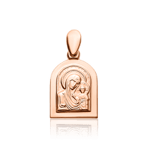 обзорное фото Золотая ладанка 029593 Золотые подвески иконки обзорное фото Золотая ладанка 029593  Золотые подвески иконки